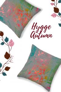 Hygge Autumn Red Sky at Night Throw Cushions